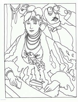 Renoir Coloring Pages Manet Pages Coloring Pages