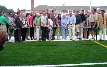 Ribbon cutting at LHS field