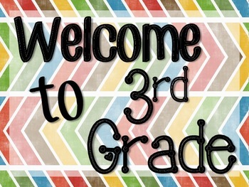 Welcome to 3rd Grade!