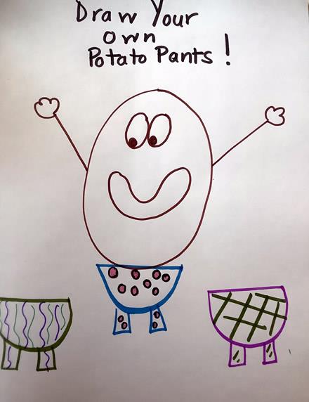 draw your own potato pants 